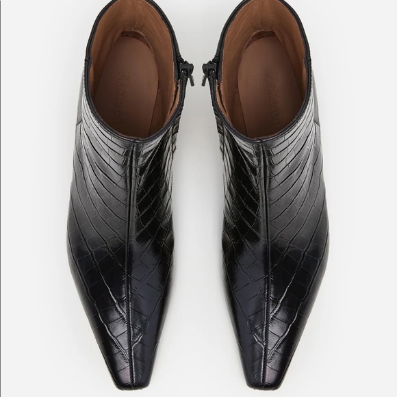 Flattered Leather Croc Xion Boots 9 - Picture 4 of 4